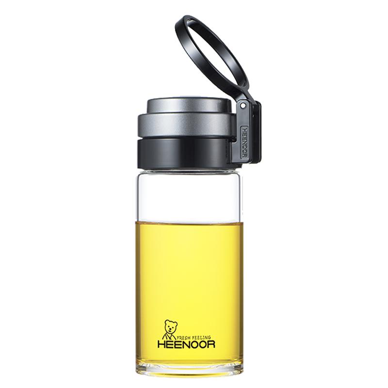 XN Portable Borosilicate Glass Tea Water Bottle