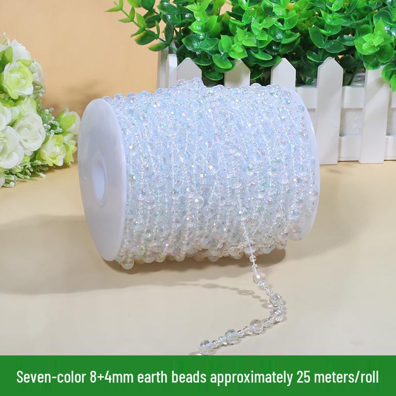 ABS Faux Pearl Beaded Chain - 8MM DIY Wedding & Festive Decor Accessories