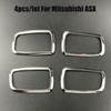 For Mitsubishi ASX ABS Chrome Trim Handle Bowl Decoration Box Ring 4PCS/lot for Mitsubishi ASX Auto Accessories