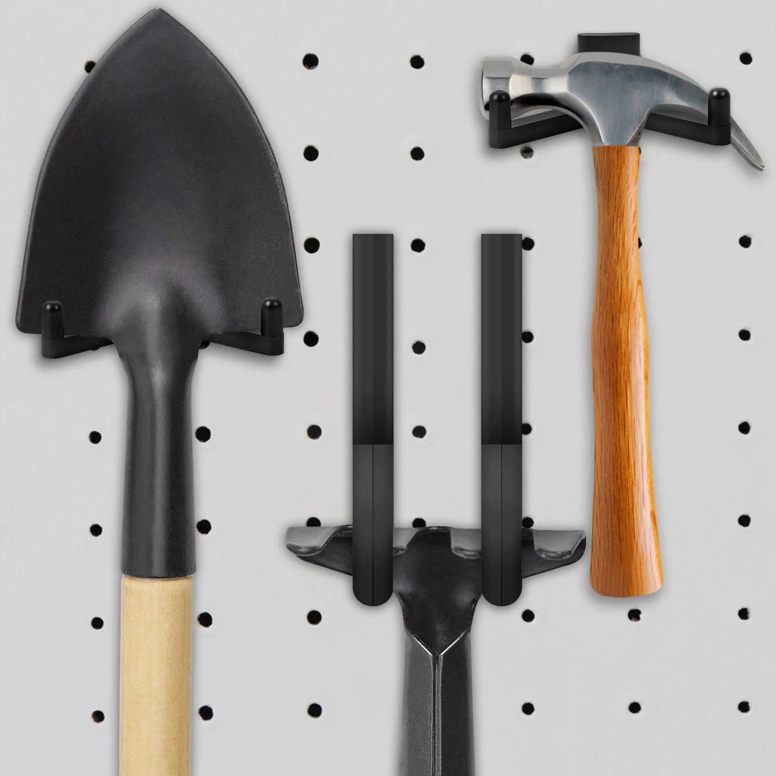 

4PCS/Se Shed Hooks J and U Shed Tool Hangers Practical Storage Shed Tool Hooks Multipurpose Garage Tool Hooks for Ladders Bikes 4PCS One Set чорний