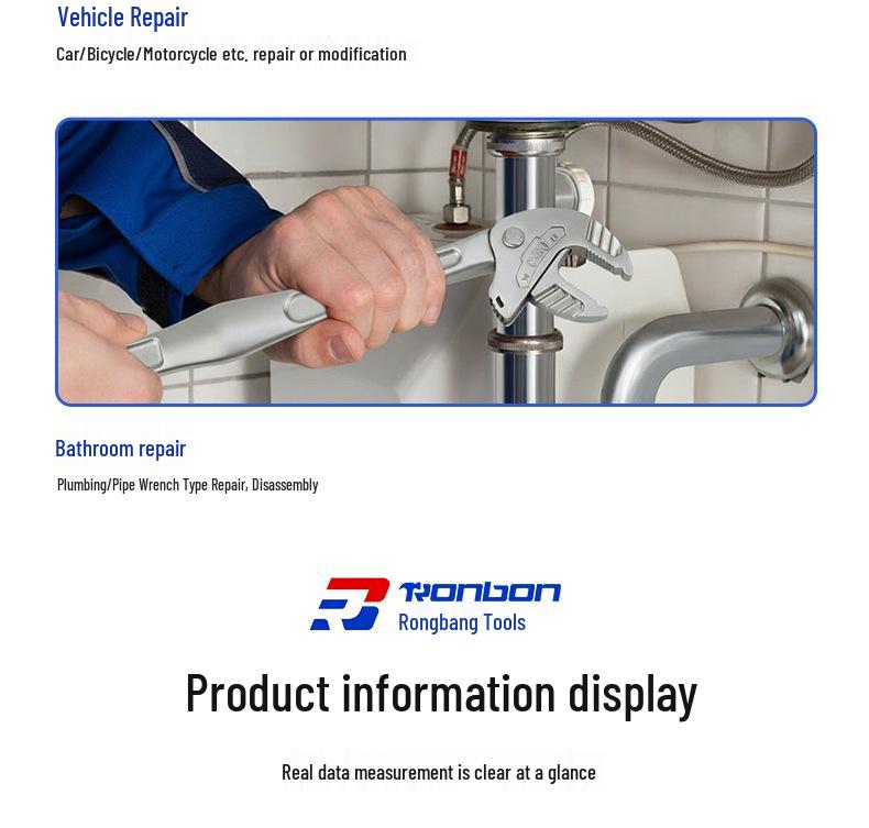 Multifunctional Crab Pliers: Quick Self-Adjusting Ratchet Wrench & Large Opening Adjustable Tool