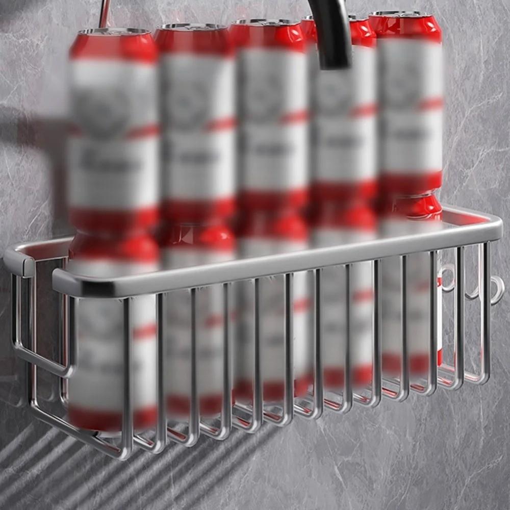 Wall-Mounted Bathroom Hanging Basket Toilet Shower Rack  Bath Products Storage Accessories