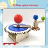 Hand-Cranked Three-Sphere Astronomy Model Toy for Students