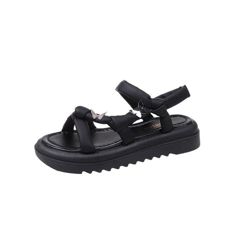 Versatile but not tired French sandals women's summer 2025 fairy style with skirt butterfly fashion Roman beach shoes