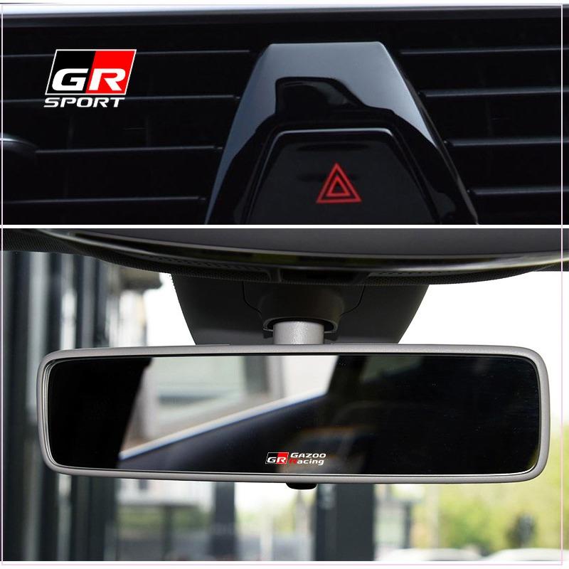 Pegatinas Aleatorias para el Interior del Coche Artículos para Coche Pegatinas para el Volante del Coche para Toyota TRD GR Corolla Yaris Chr Auris RAV4 Camry Highlander