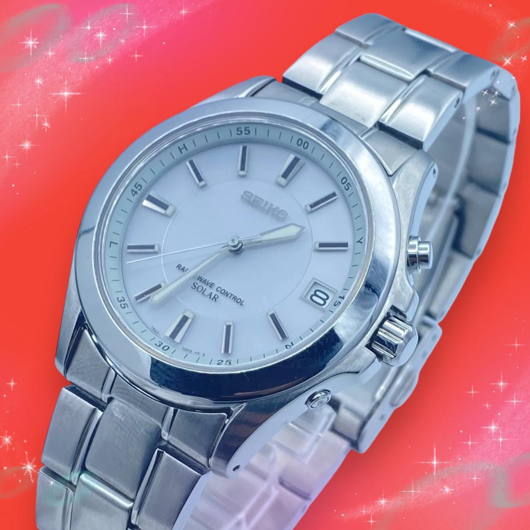 

[USED] Seiko Spirit Men s Watch, Waterproof, Solar-Powered, Working Condition
