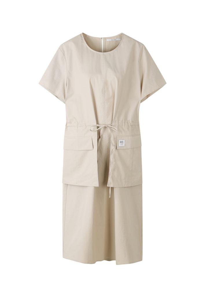 Recorde Check Pocket Detail Midi Dress_Rqdam23562Bex