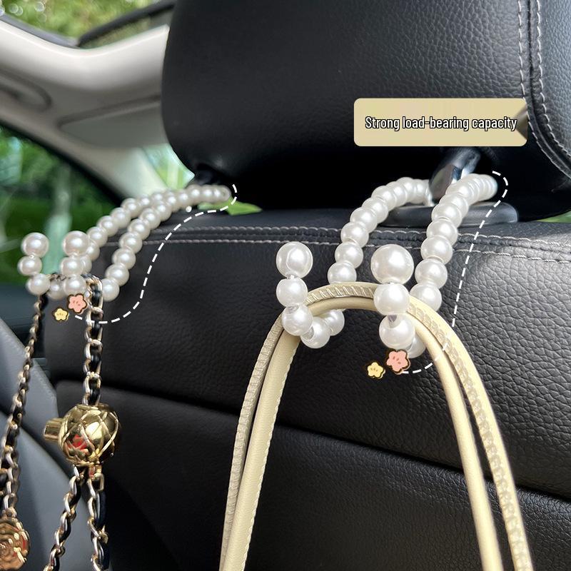 Multifunctional Pearl Car Hook: Strong, Convenient, Hidden Storage Solution