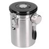 Coffee Bean Container with Exhaust Valve Tea Leaf Storage Canister for Kitchen Use(Silver Spoon 1.8L (Filled 750g Coffee Bean))