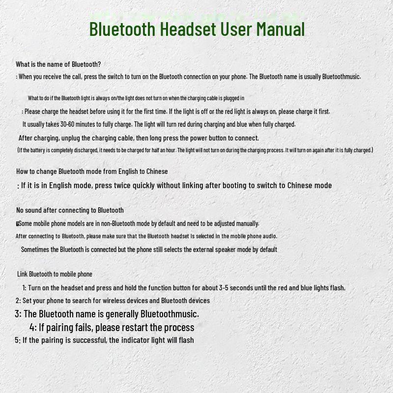 Waterproof I7 Bluetooth Headset, Single-Ear Wireless Earpiece - Comfortable Fit, Long Battery Life.