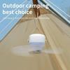 Rechargeable Outdoor Camping Fan - Portable Ceiling Tent Ventilator Cooler Electric Fan with Remote Control and LED Lighting