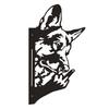 Peeping Animal Sign Metal Middle Finger Squirrel Sign Outdoor Flipping Off Deer Yard Art Decoration Rustic Animal Wall Art Ornament