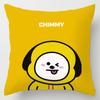 Cartoon Bt21 Cushion Cover Decorative Soft Pillow Case Sofa Car Protector Throw