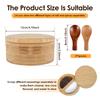 Wood Salt or Spice Box with Lid and Scoop, Spice Storage Box Salt Container To Storage Pepper, Table Salt, Gourmet Salts, Spice