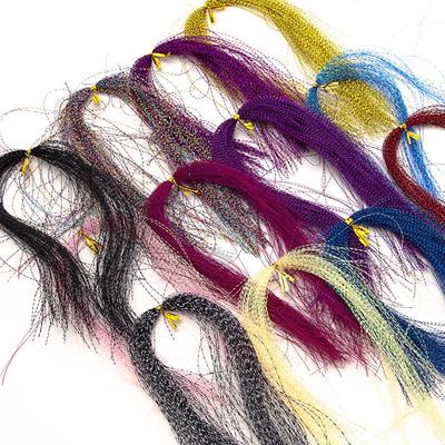 Kit Colorat pentru Pescuit la Muscă: Pene de Cristal, Fire Colorate, Fir de Pescuit, Cârlige și Accesorii pentru Legat