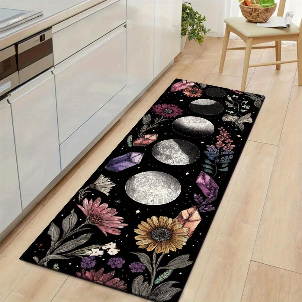 1Pcs Bohemian Style Non-Slip Washable Area Rug Runner for Entryway, Living Room, Bedroom & Patio