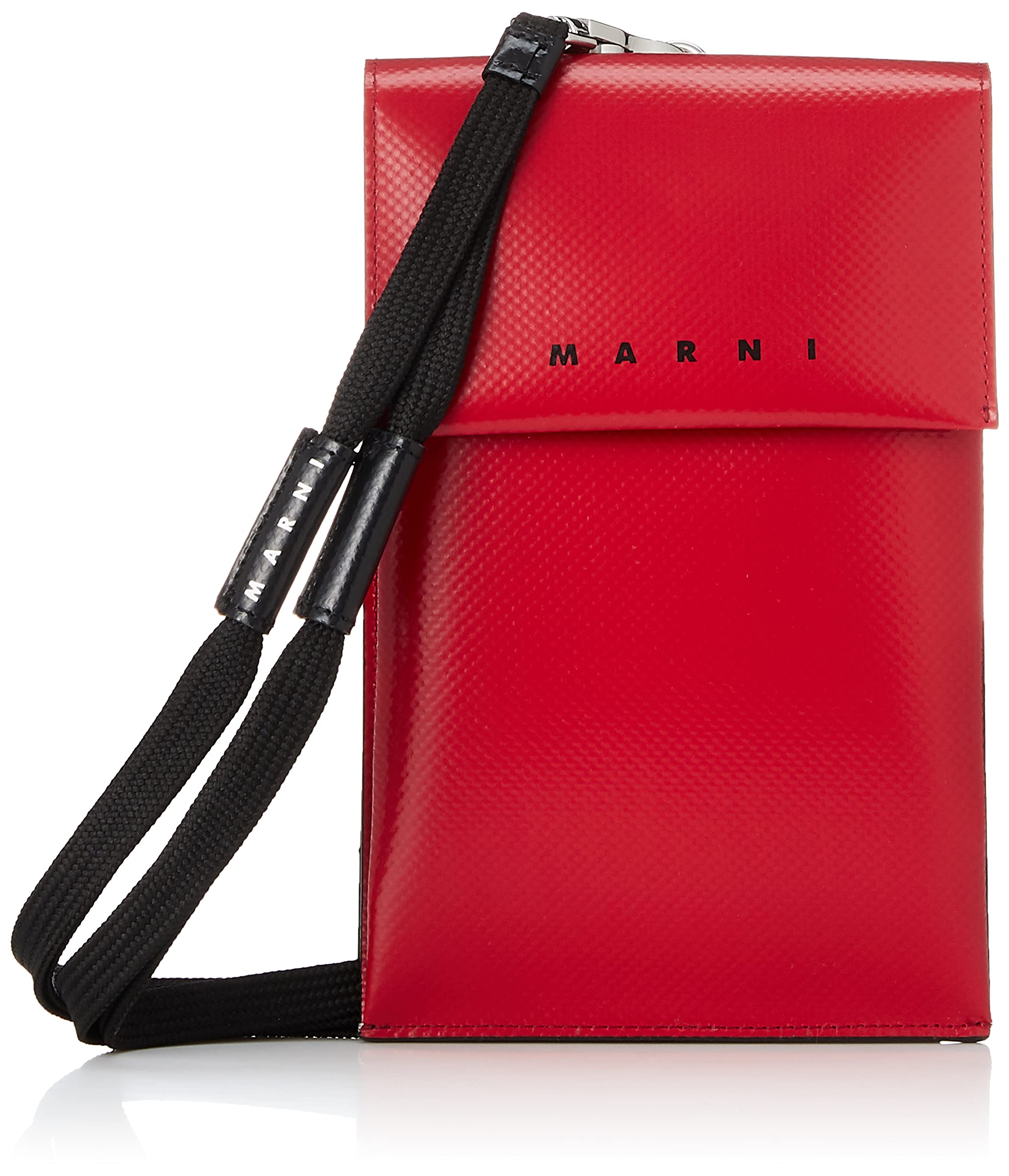 

MARNI Шийна сумка TEMI0004A1-P3572 Чохол для телефону Тримач для карток, Чоловічий, ЧервонийШовковий Білий, Один розмір [Вживаний]