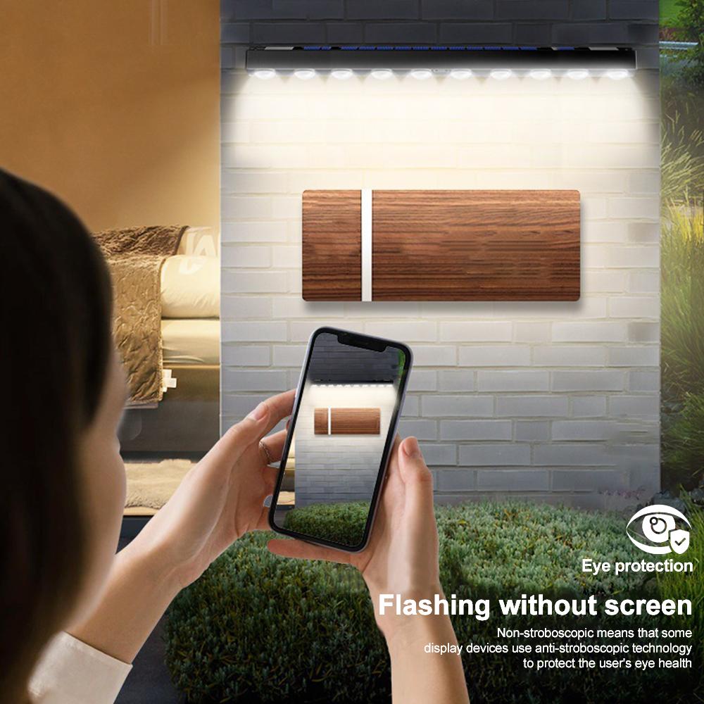 10LED Solar Wall Light Outdoor Solar Powered Landscape Light Waterproof Sign Lights Garden Porch Patio Deck Balcony Yard Decor