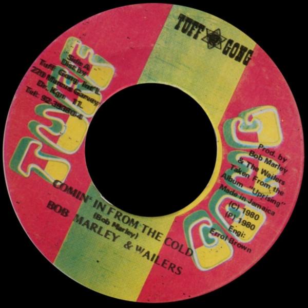 7inch Record BOB MARLEY  THE WAILERS  Comin In From The Cold NONE Tuff Gong  Jamaica Reggae Ska  Dub Used