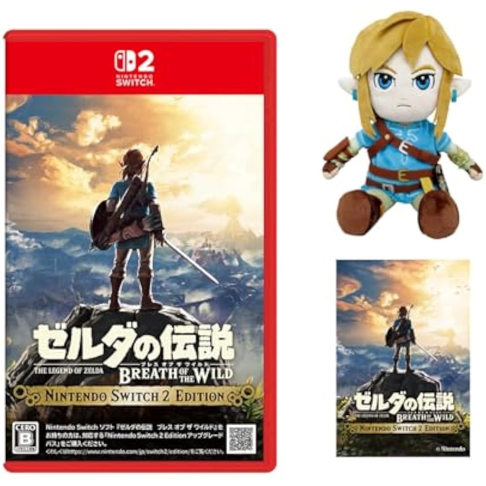 The Legend of Zelda: Breath of the Wild Nintendo Switch 2 Edition -Switch 2 & Link Plush Toy Set ...