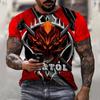3D Printing T-Shirt Demon Weird Top Street Men's T-Shirt Skull O Neck Fashion Men's Top Short Sleeve Summer Men T-Shirt