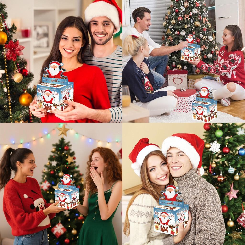 Money Santa Christmas Box With Paper Material Festive Celebration Decoration
