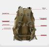 Large Capacity Waterproof Outdoor Tactical Hiking Backpack for Men