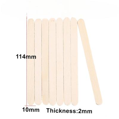 50/100/150 Stück natürliche hölzerne Eisstäbchen aus Holz, handgefertigte DIY-Harzform, Holz-Eisstäbchen, Herstellungswerkzeuge