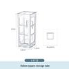 Armoire Miroir de Salle de Bain en Acrylique & Étagère Organisateur de Cosmétiques