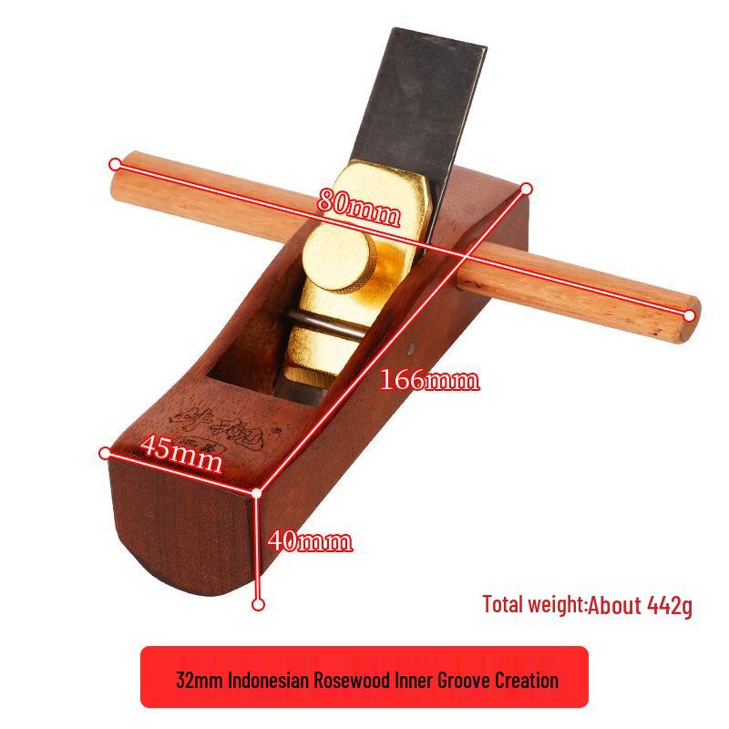 Ox Rule Indonesian Rosewood Groove Plane for DIY Woodworking