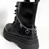 Retro Five-Pointed Star Pendant Chain Shoe Accessories for Martin Boots