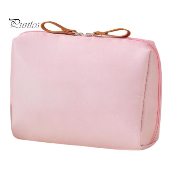 Portable Storage Bag Makeup Organizer Zipper Closure Large Capacity Waterproof Travel Makeup Pouch for Women