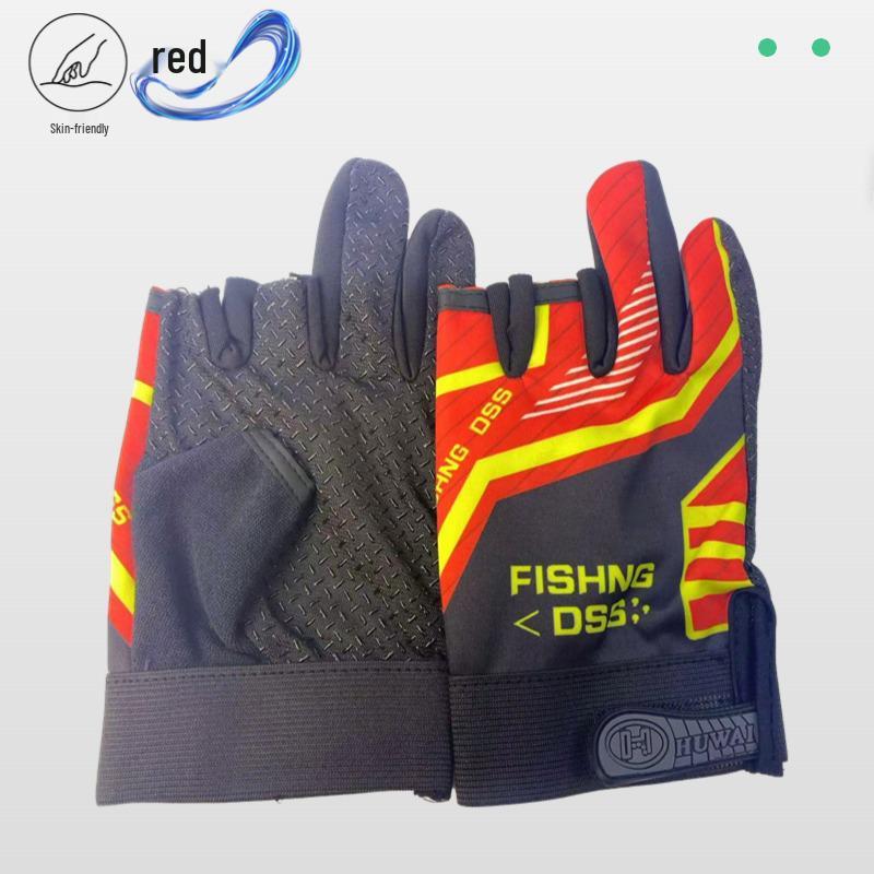Quick-Dry Sun Protection Fishing Gloves, Three-Fingerless, Breathable & Anti-Prick for Outdoor Sea & Fly Fishing