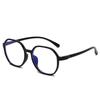 Women's European & American Fashion Polygon Anti-Blue Light Prescription Glasses