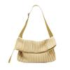 BLUEORB Foldover Bag, 2-Way Shoulder Bag, Women's, Korean Fashion (Champagne Beige)