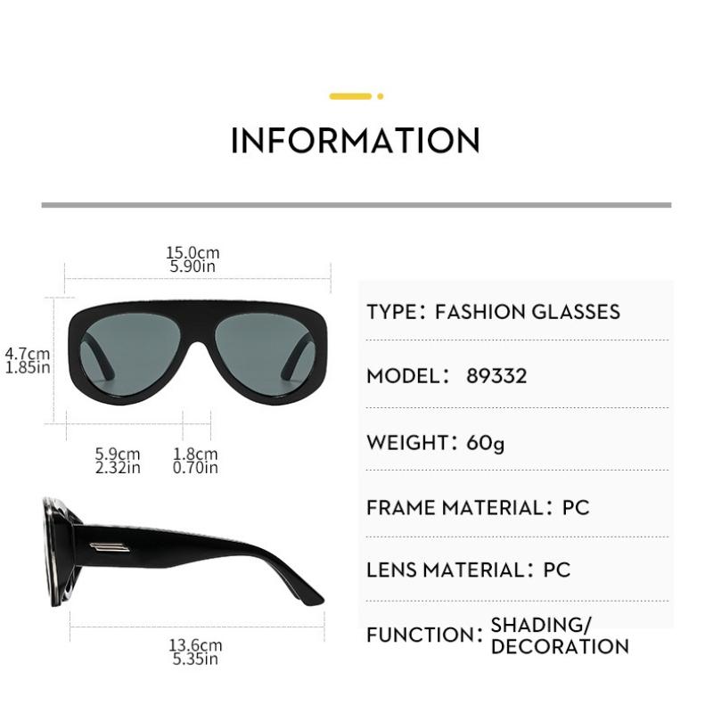Women's sunglasses - unisex retro oversized thick frame sunglasses
