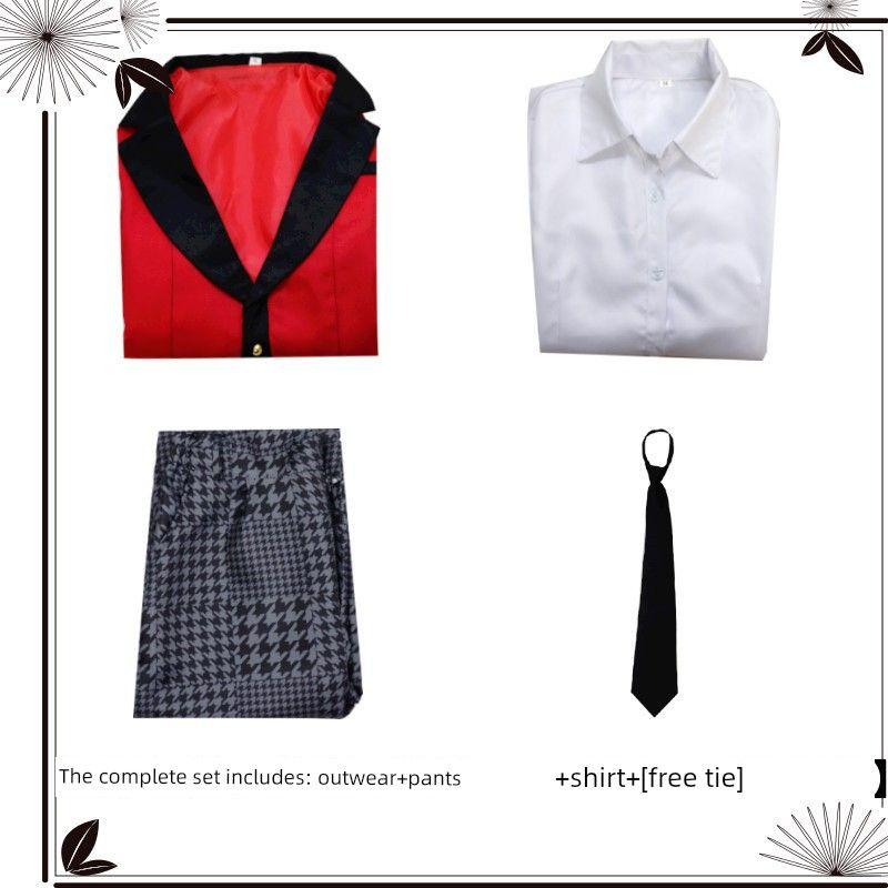 Kakegurui Snake Eater Yumeko Costume Ryo Taichi Suzuya Cosplay Full Set Uniform Men s School Uniform in Stock Crazy Gambling Men s Suit S