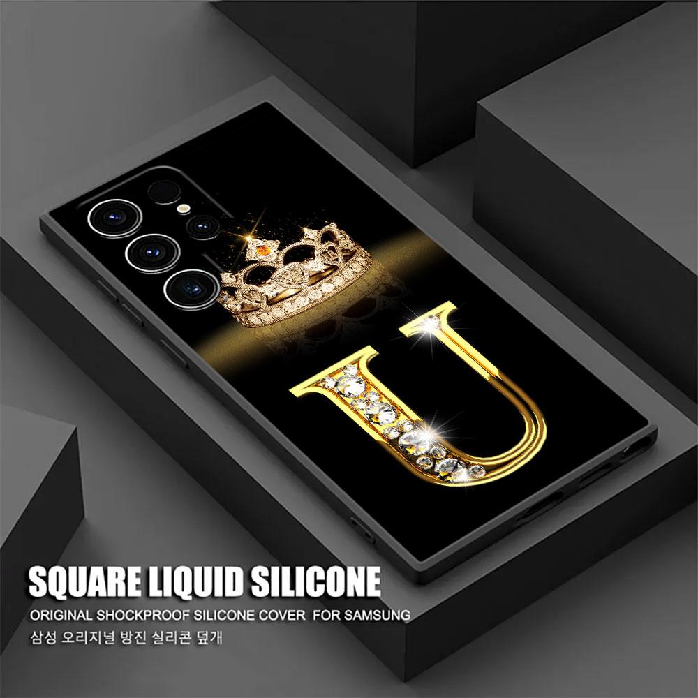 

Чехол Letter M L E T K J I U S26Ultra для Samsung Galaxy S26 S25 S24 S23 S20 S21 FE S22 Ultra S26 Plus 5G Мягкая накладка на телефон Galaxy S20