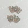 Shiny and Crystal Cat's Eye Oblique Flower Diamond Flower Sea Nail Sticker