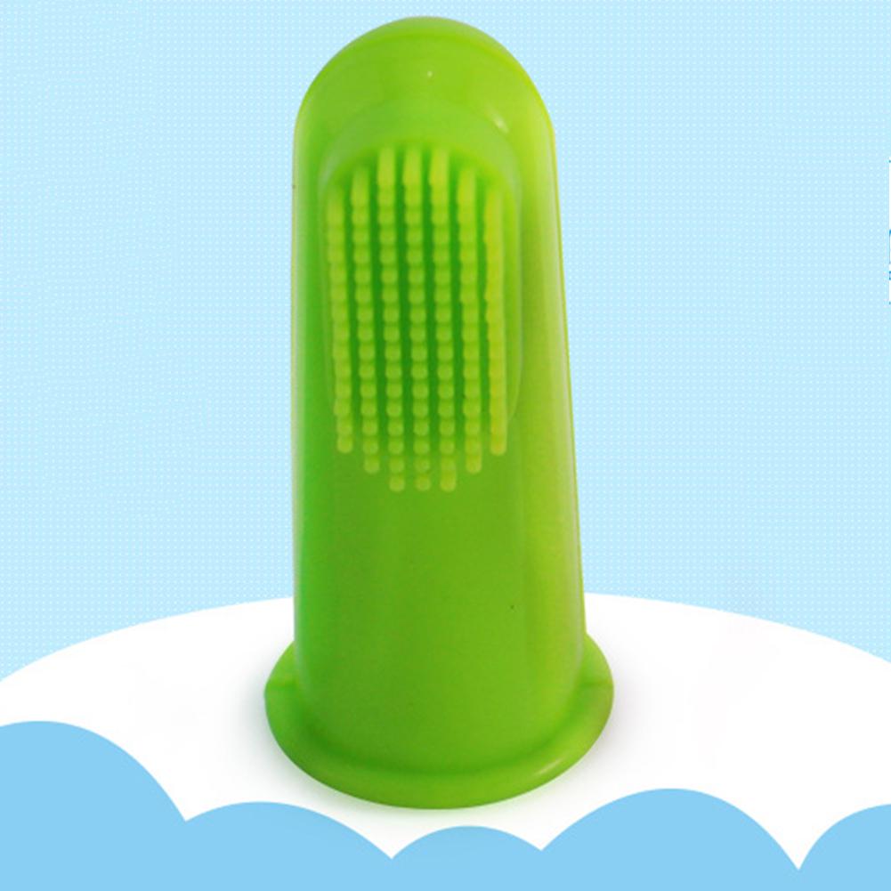 Baby Finger Tandborste Silikon mjuka tänder Ren massageborste för spädbarn
