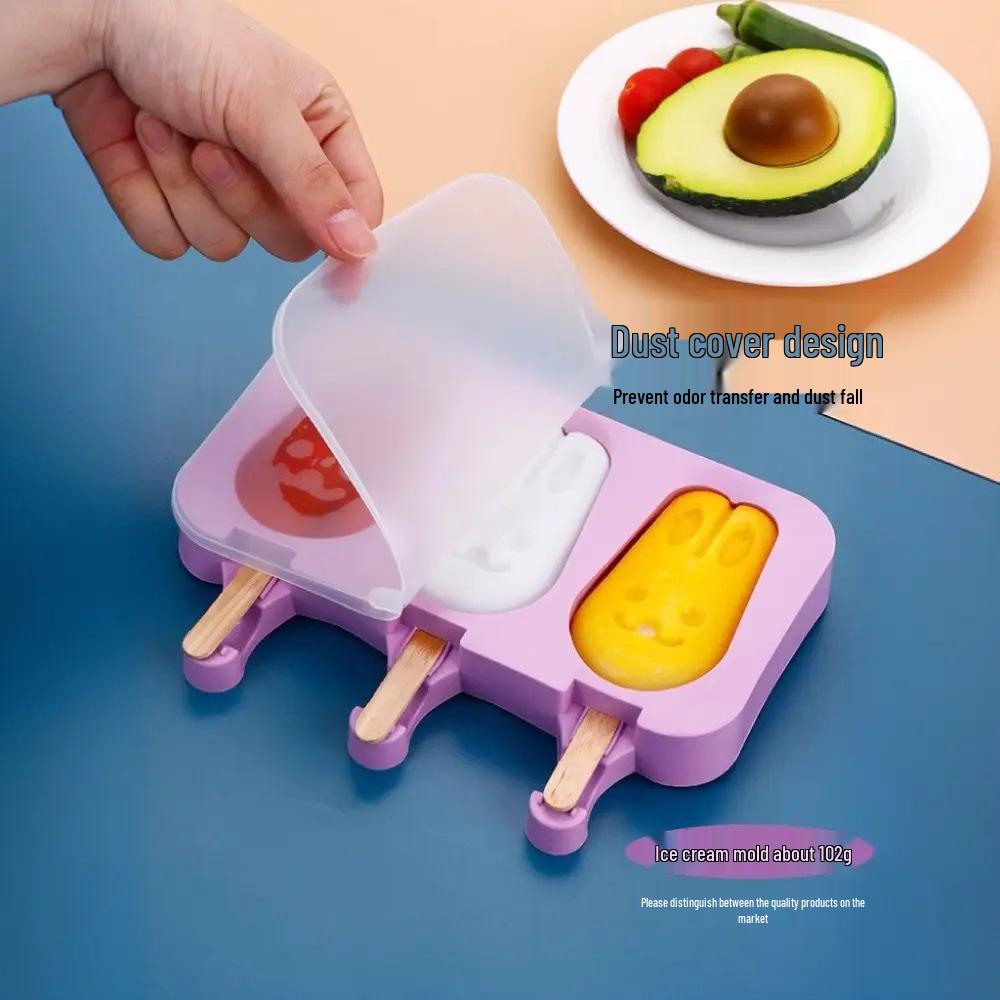 **Food-Grade Silicone Ice Pop Molds for Homemade Popsicles**