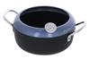 Takagi IH Compatible Double-Handled Deep Fryer with Thermometer, 20cm TO-20B, Made In Japan