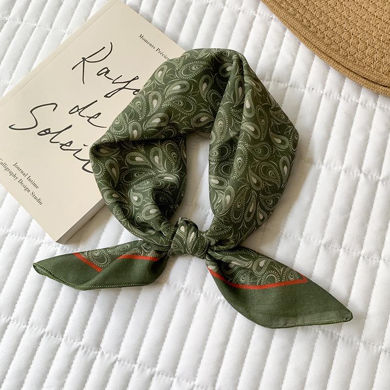 

Платок-бандана из хлопка для женщин, повязка на голову, квадратные платки, шали, обертывания, бандана, женский хиджаб 55x55cm