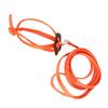 Bird Harness Parrot Leash Adjustable Birds Nylon AntiBite Rope for Outdoor Training(Orange )