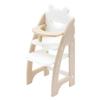 Premium Plastic Dollhouses Baby Dining Chair 1/12 Scale Miniature Furniture Safe Kids Learning Toy