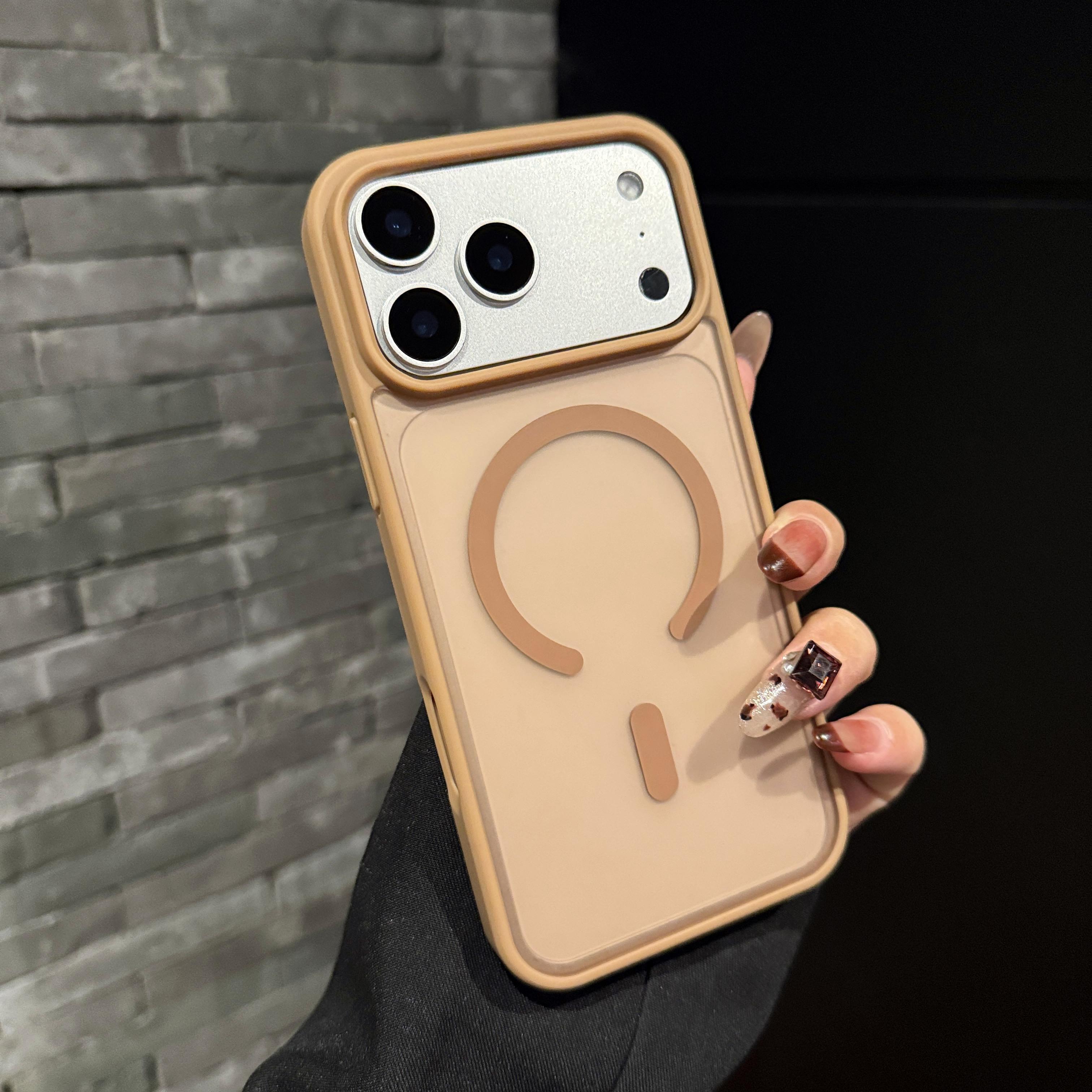 

Silky Feel Matte Phone Cases For iPhone 17 Pro Max Air 14 15 Plus 11 12 13 16 Pro For Msagafe Wireless Charging Protection Cover iPhone Air