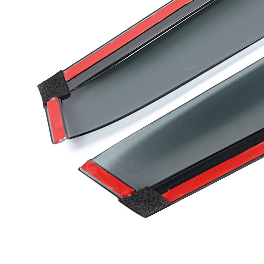 4Pcs Set Modified Rain Sun Guard Window Deflector Visor Fit for Rogue 2014 2019