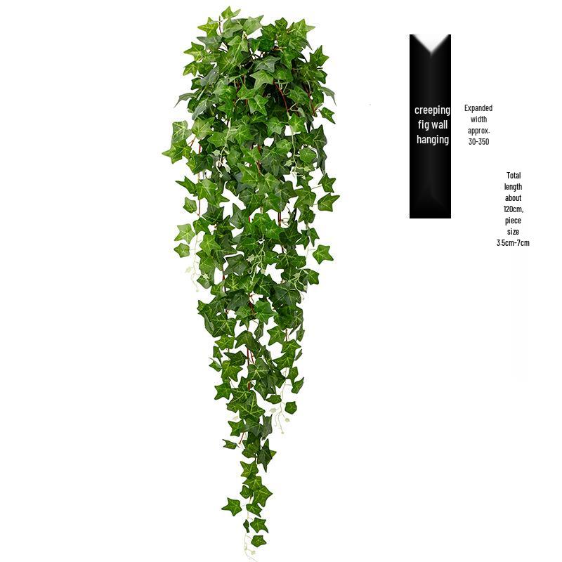 Artificial Ivy Wall-Hanging: Green Trailing Spider Plant Vines with Leaves