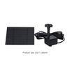 Solar Water Pond Pump Multifunctional with 6 Nozzles Water Pump Powered Panel Kit Decorative Props for Pool Fountain Submersible