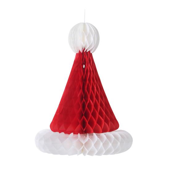 Christmas Tree Decoration Hanging Ornament Easy Assembly Festive Hanging Decor 3D Honeycomb Paper Decoration